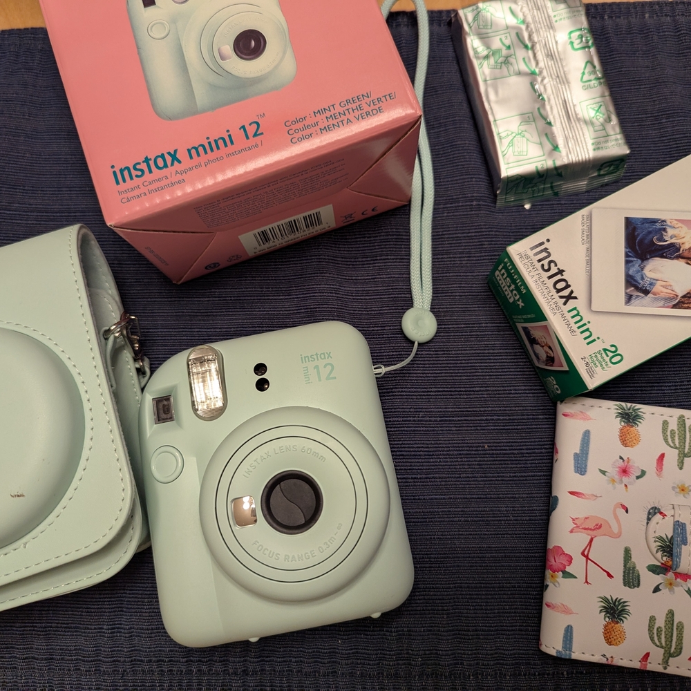 Fujifilm Instax Mini 12 Instant Camera Bundle - Mint Green